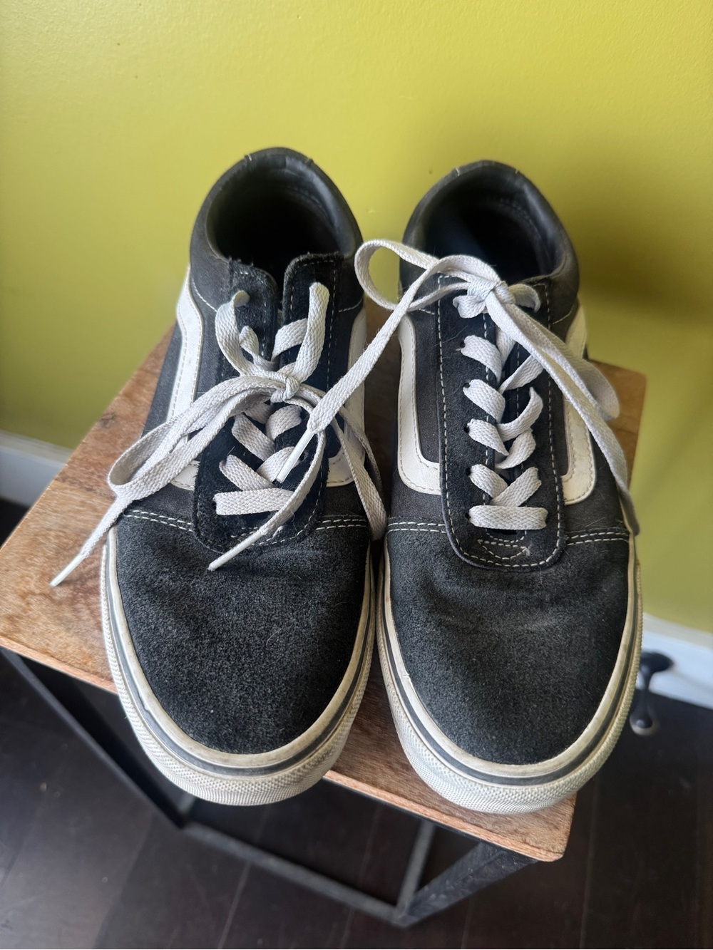 Black and White Classic Skate Sneakers - Vans